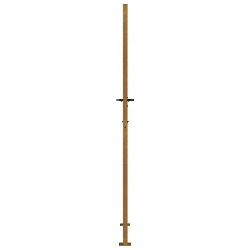 Cancello da Giardino 105x205 cm in Acciaio Corten Design Erba