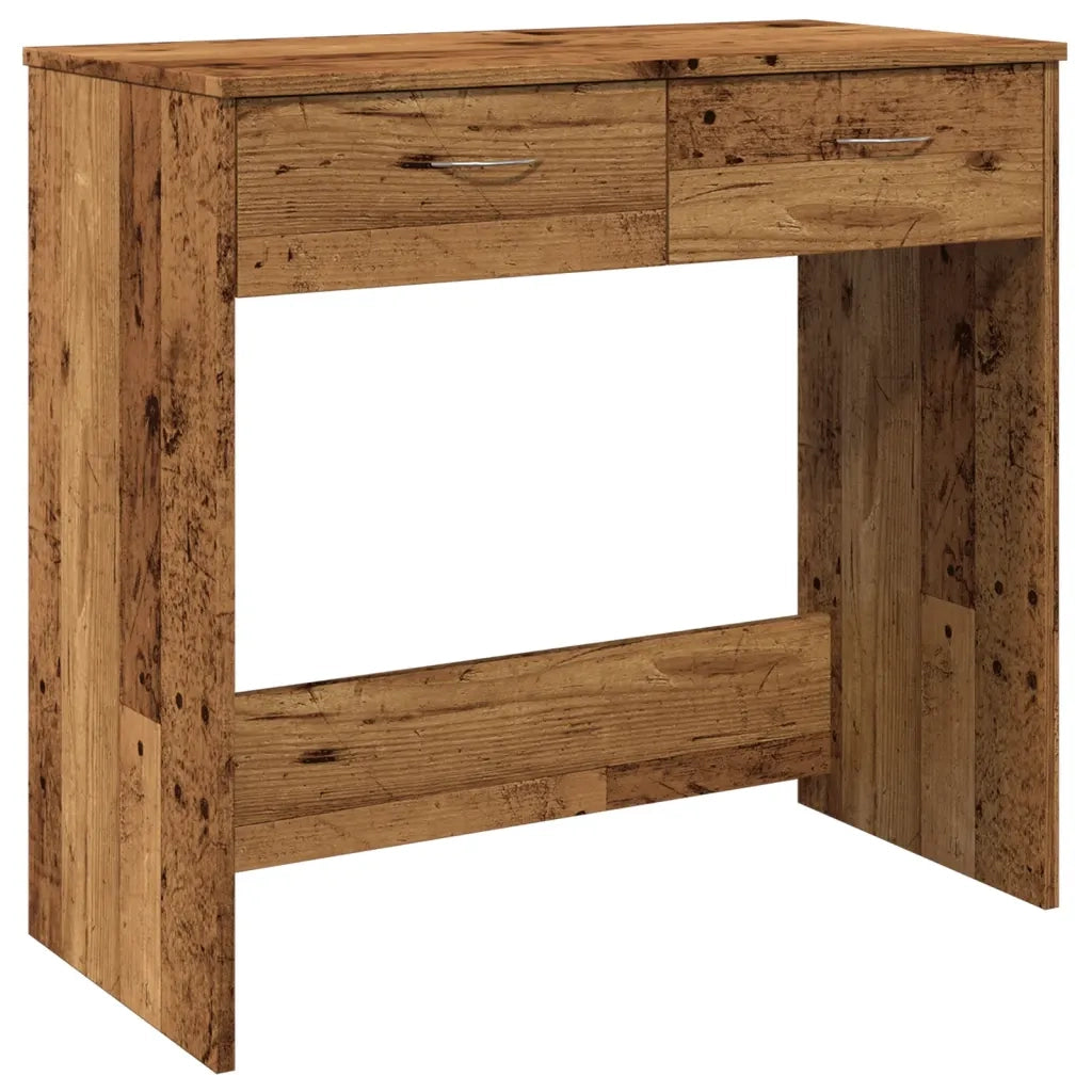 Scrivania | Tavolo da Ufficio Legno Antico 80x40x75 cm in Truciolato