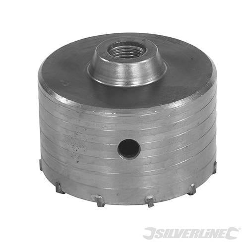 Fresa carotatrice a tazza per muri in TCT e acciaio robusto Silverline 595769 - 100 m