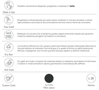 Doccia Solare da Giardino 28L Miscelatore e Lavapiedi Tevere N Nero Opaco