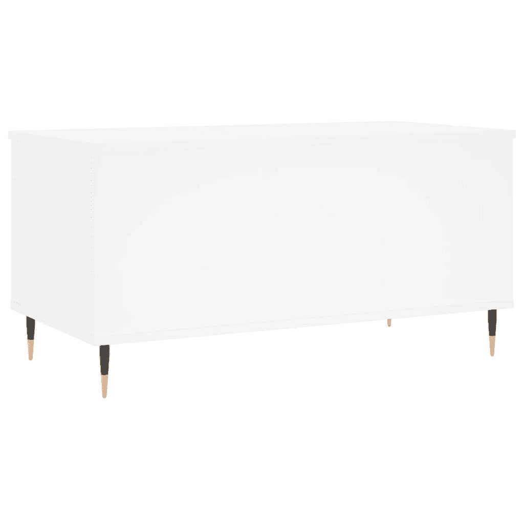 Tavolino da salotto | Tavolino da caff¨¨ | Tavolino da Soggiorno Bianco 90x44,5x45 cm in Legno Multistrato