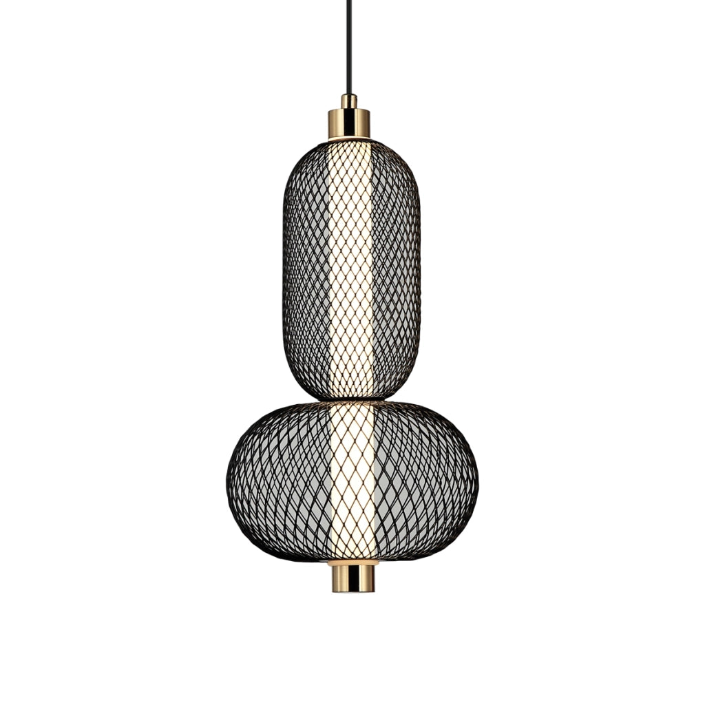 Lampada a sospensione Italux MARCO nero/grigio LED 10W