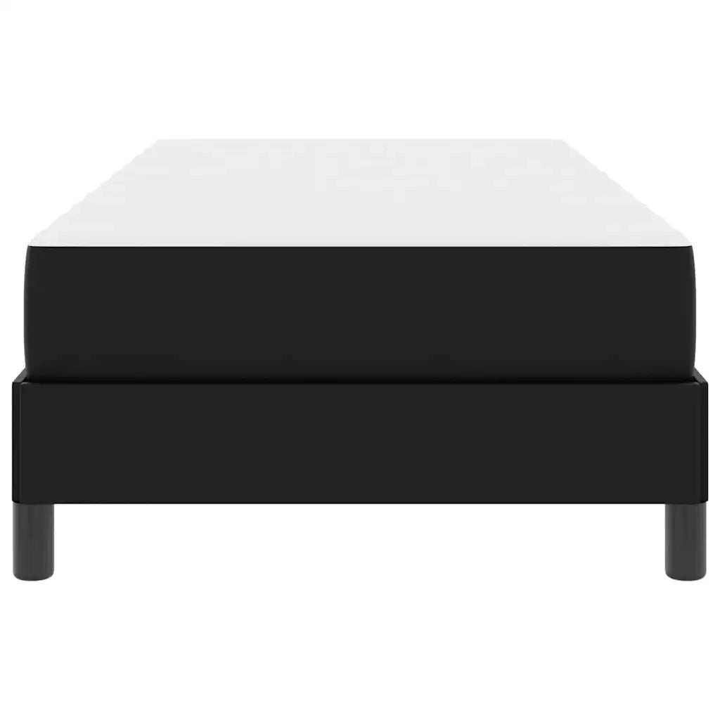 Struttura del letto con materasso Nero 80 x 200 cm Tessuto