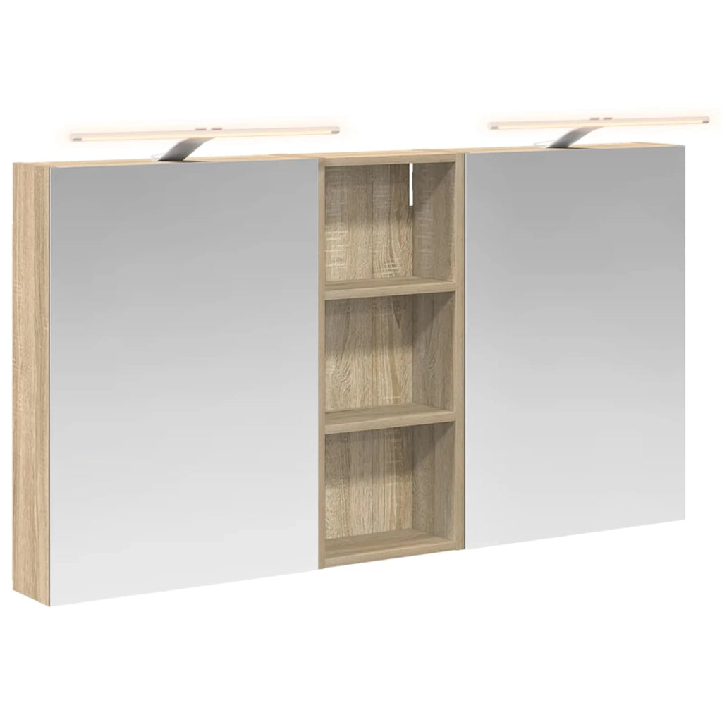 Set di Armadi da Bagno con lo scaffale 3 pcs 130 x 14,5 x 70 cm 3403770