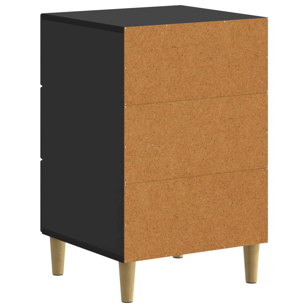 Armadio da Notte Nero 43 x 41 x 66,5 cm Legno ingegnerizzato