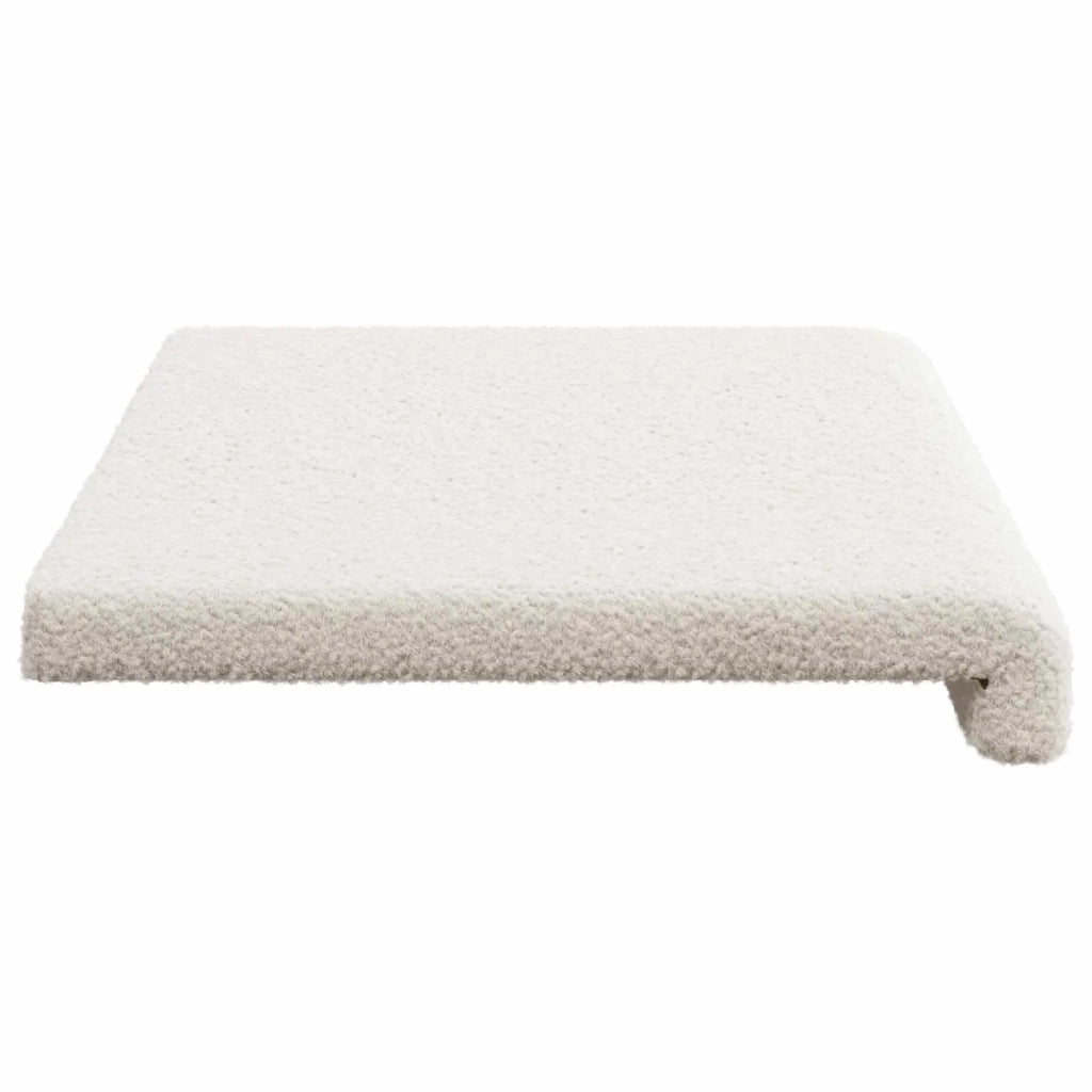 Cuscino per panchina Tessuto Sherpa Crema Profondità 35 cm 42043304