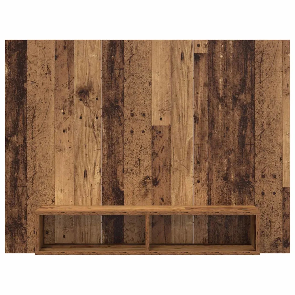 vidaXL Mobile TV da Parete Legno vecchio 120 x 23.5 x 90 cm