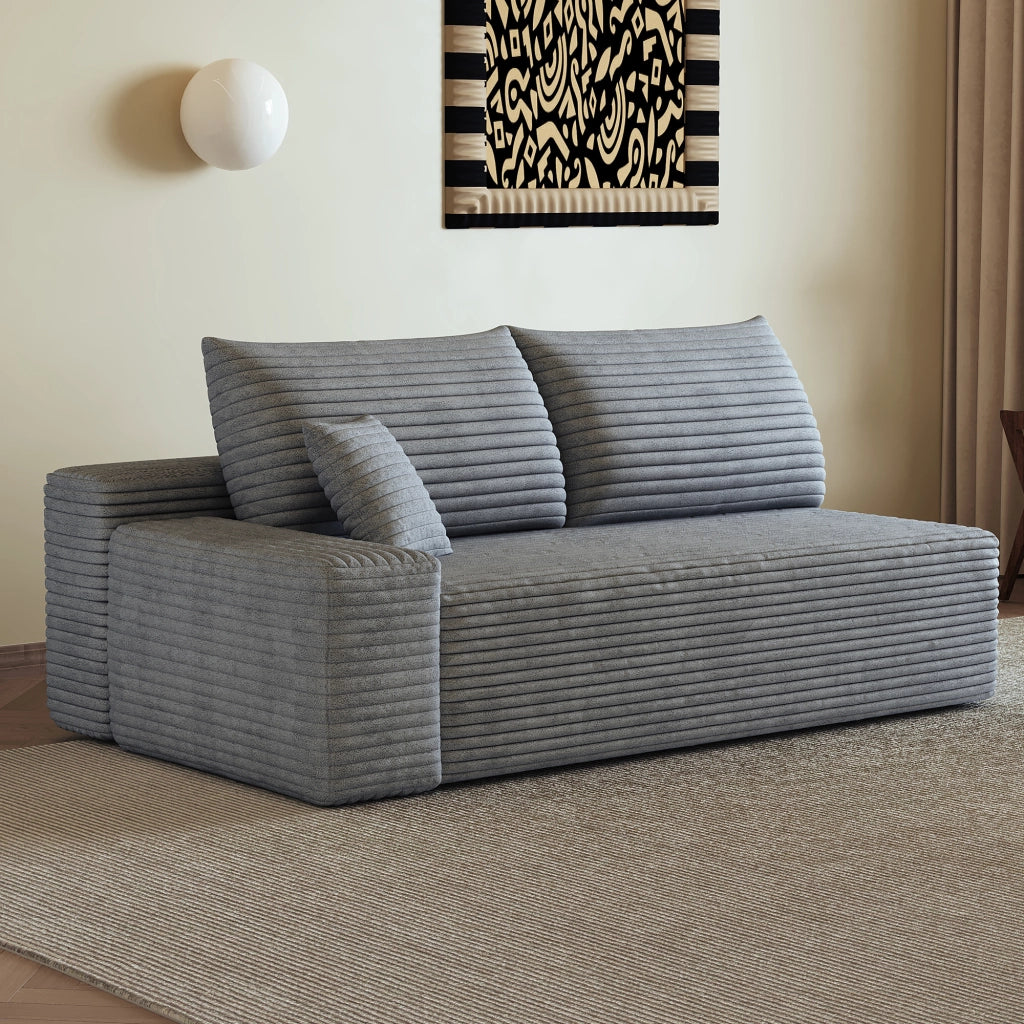DIVANO Chaise Lounge modulare Grigio in tessuto