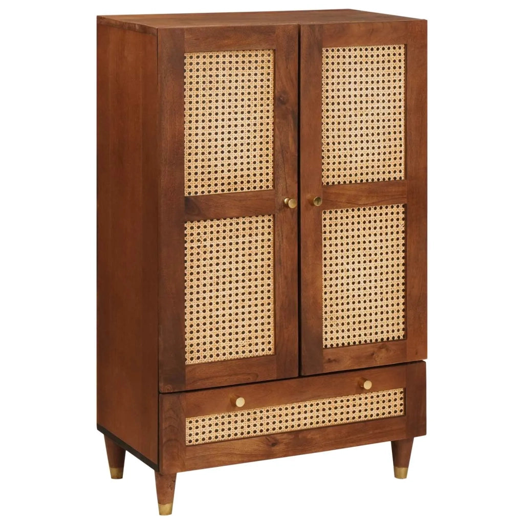 Mobile Alto Marrone 60 x 33,5 x 100 cm Legno di mango massello 4018910