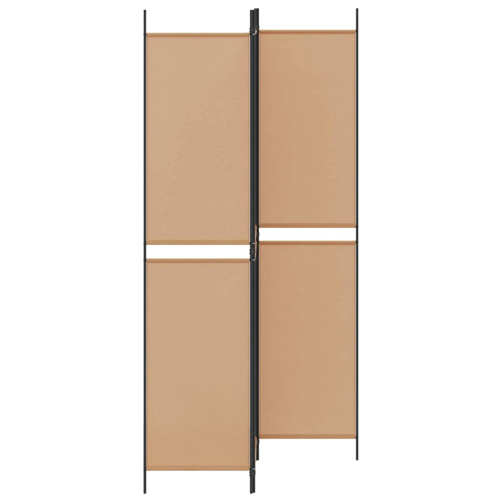 Pannello Divisorio a 3 Pannelli Beige 150 x 220 cm Tessuto 42039223