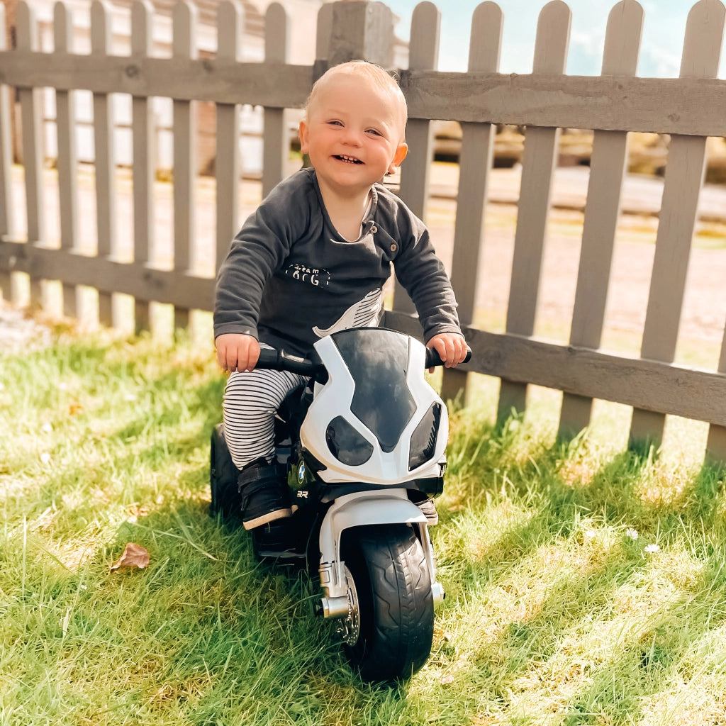Moto Elettrica per Bambini ¨C zephmum ¨C Bianco Nera 66x37x44cm