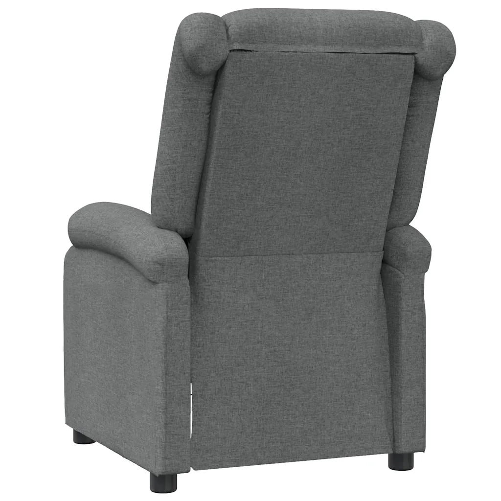 Divano Sedia-Poltrona Reclinabile in Tessuto Grigio Scuro 183556