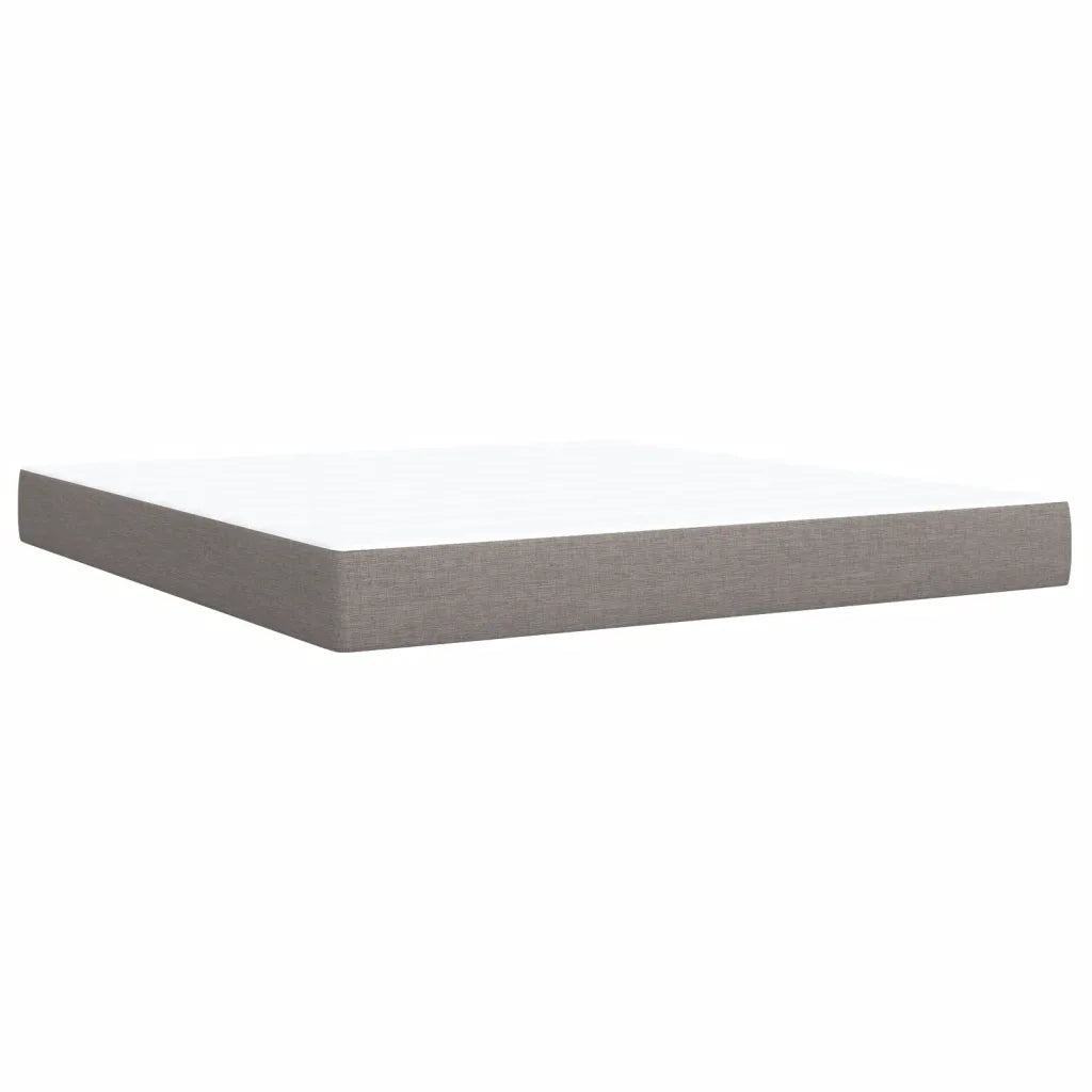 Giroletto a Molle con Materasso Tortora 180x200 cm in Tessuto 3287165
