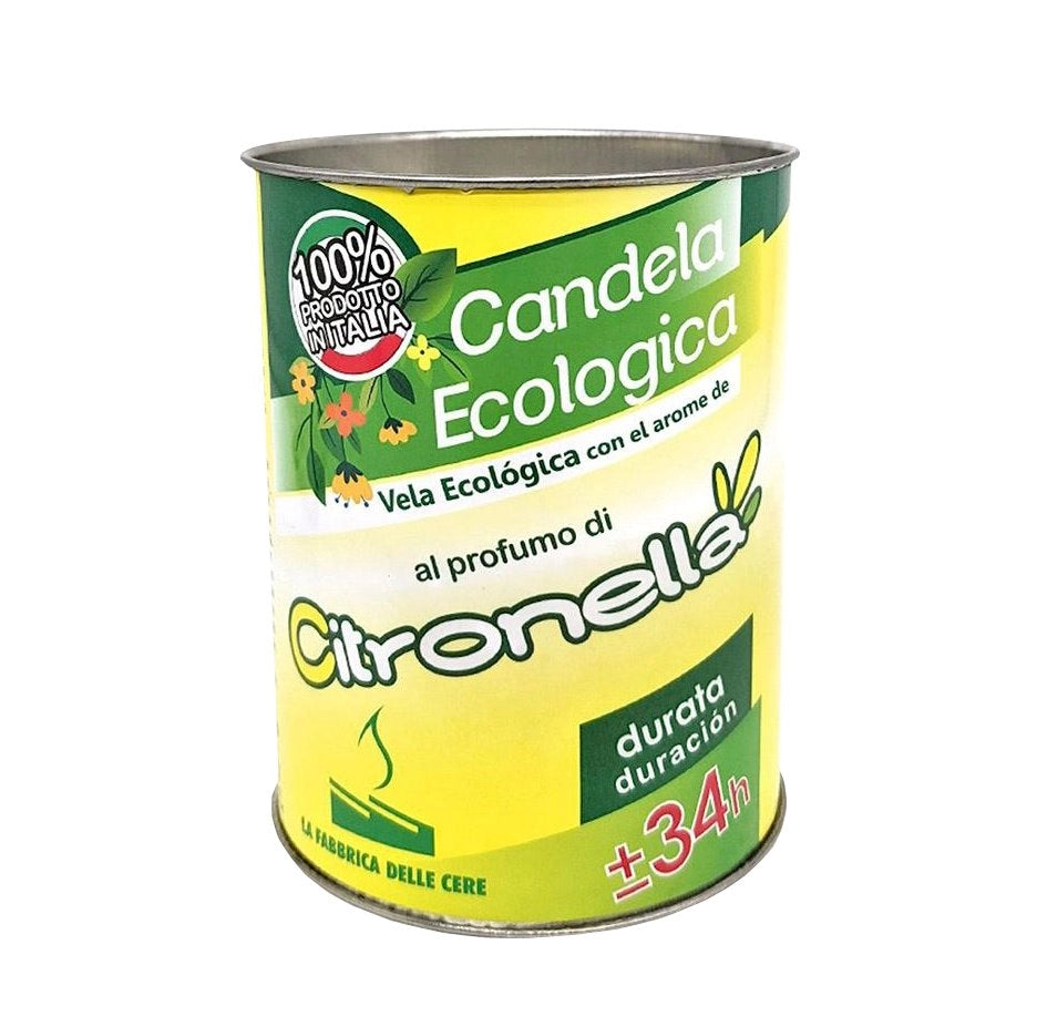 CANDELE ALLA CITRONELLA 'ECO' Ø cm 6x8h