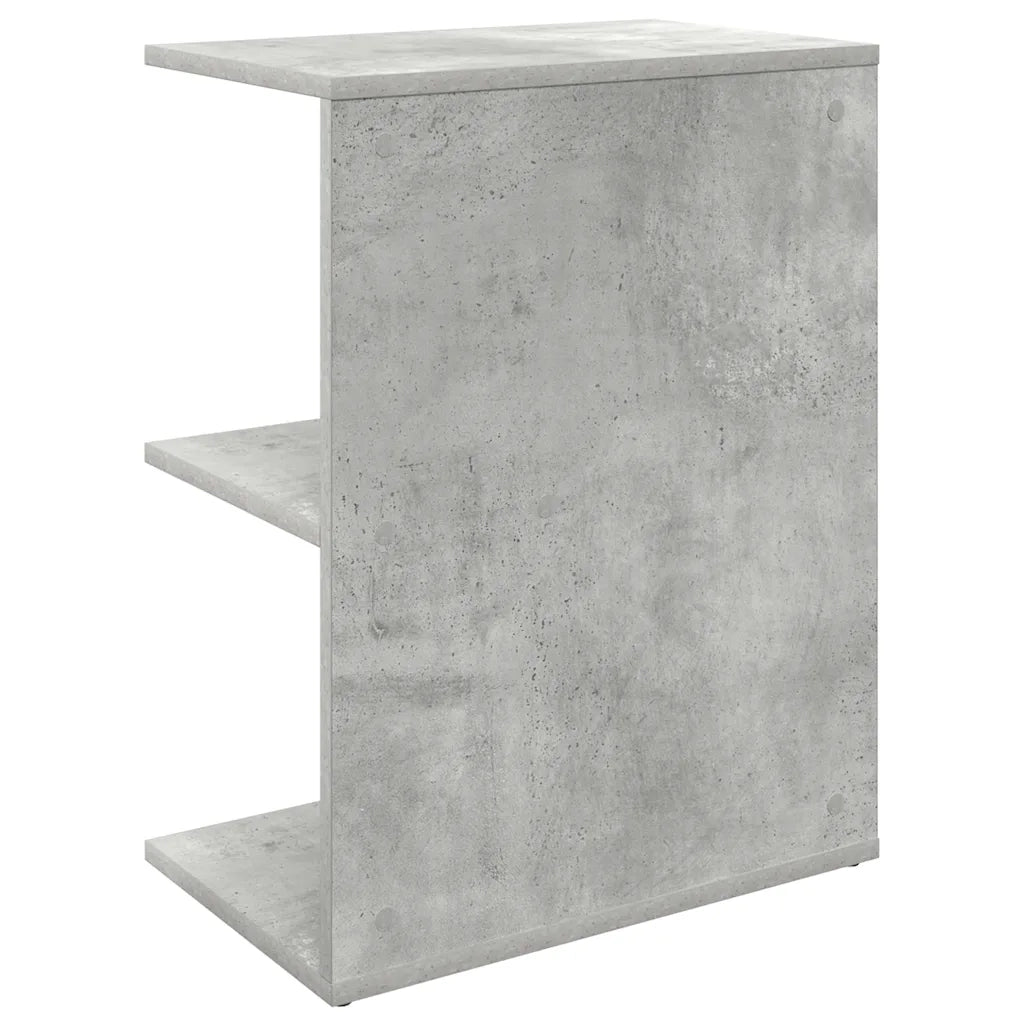 Comodini 2 pz-Set di 2 Tavolino da notte Grigio Cemento 46,5x29x61 cm in Legno Multistrato