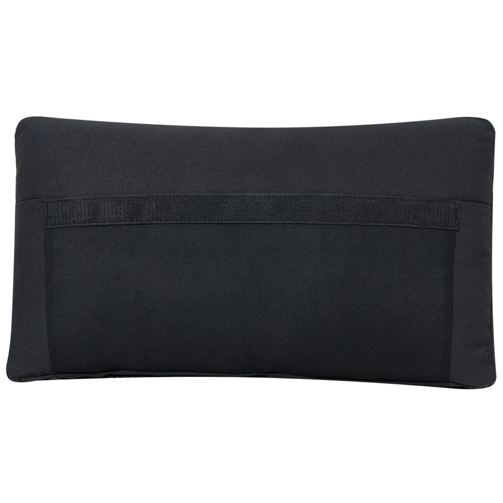 Poltrona imbottita in tessuto nero a sezione angolare a 1 posto