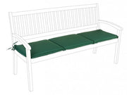Cuscino Poly180 Verde Scuro per Panca 3 Posti in Tessuto per Esterno