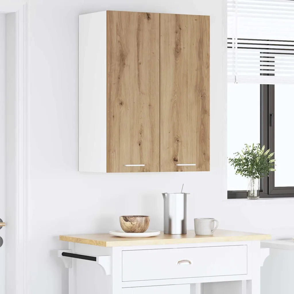 Armadio pensile con porta Rovere artigianale 60 x 31 x 80 cm 884281