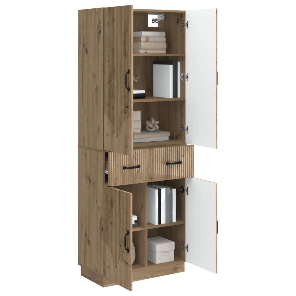 Set di armadi 2 pcs Rovere Artigianale Legno ingegnerizzato