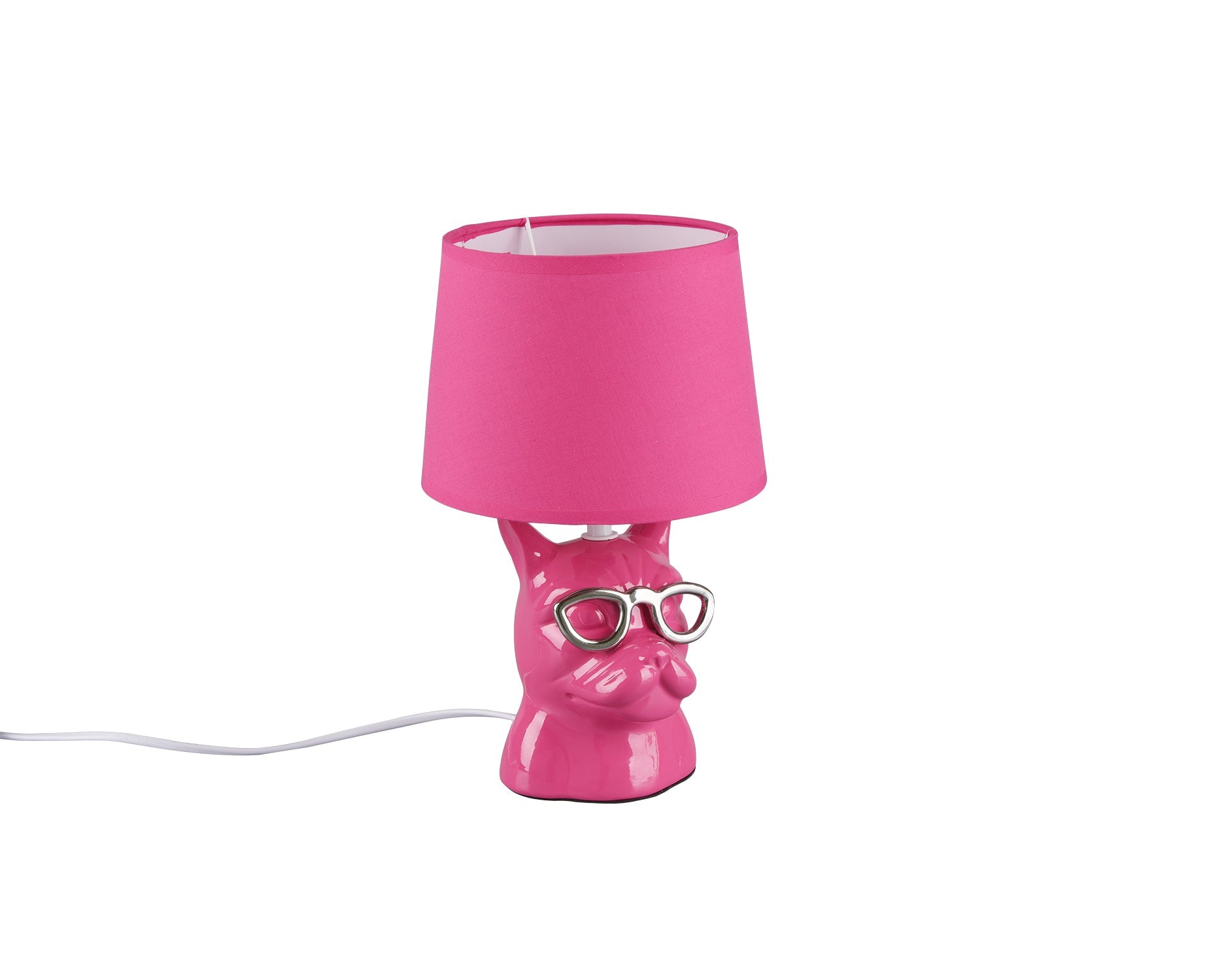 Lampada tavolo da Interno  E14 in Ceramica Rosa