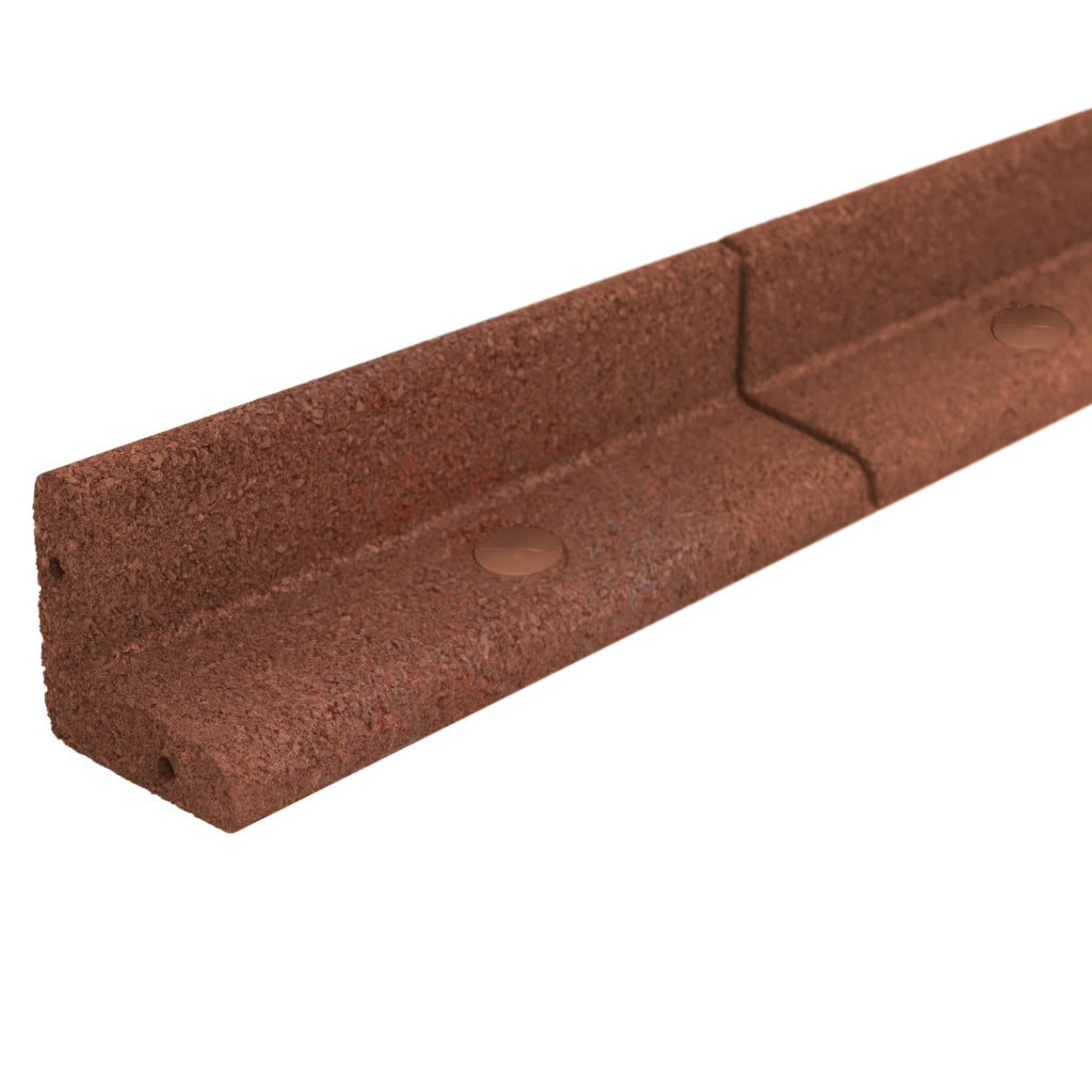 Bordura Flessibile da Giardino 26 x 1,2 m Terracotta con Martello in Gomma