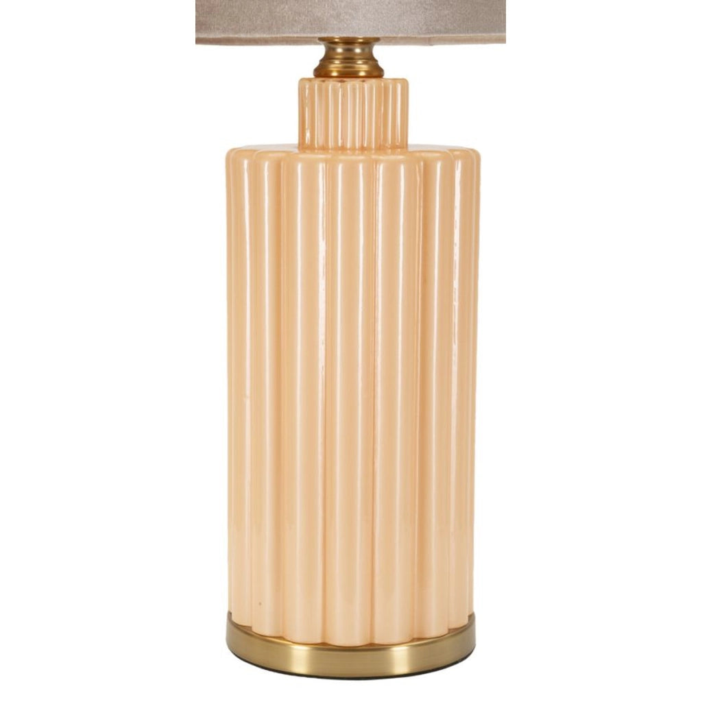 Lampada da Tavolo VKH732, Bianco, Vetro, 69,5x40,5x40,5 cm
