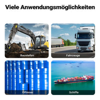 Pompa travaso carburante 12 V 75 W, Pompa travaso gasolio/benzina, 14 l/min, 3200 giri/min, con accessori