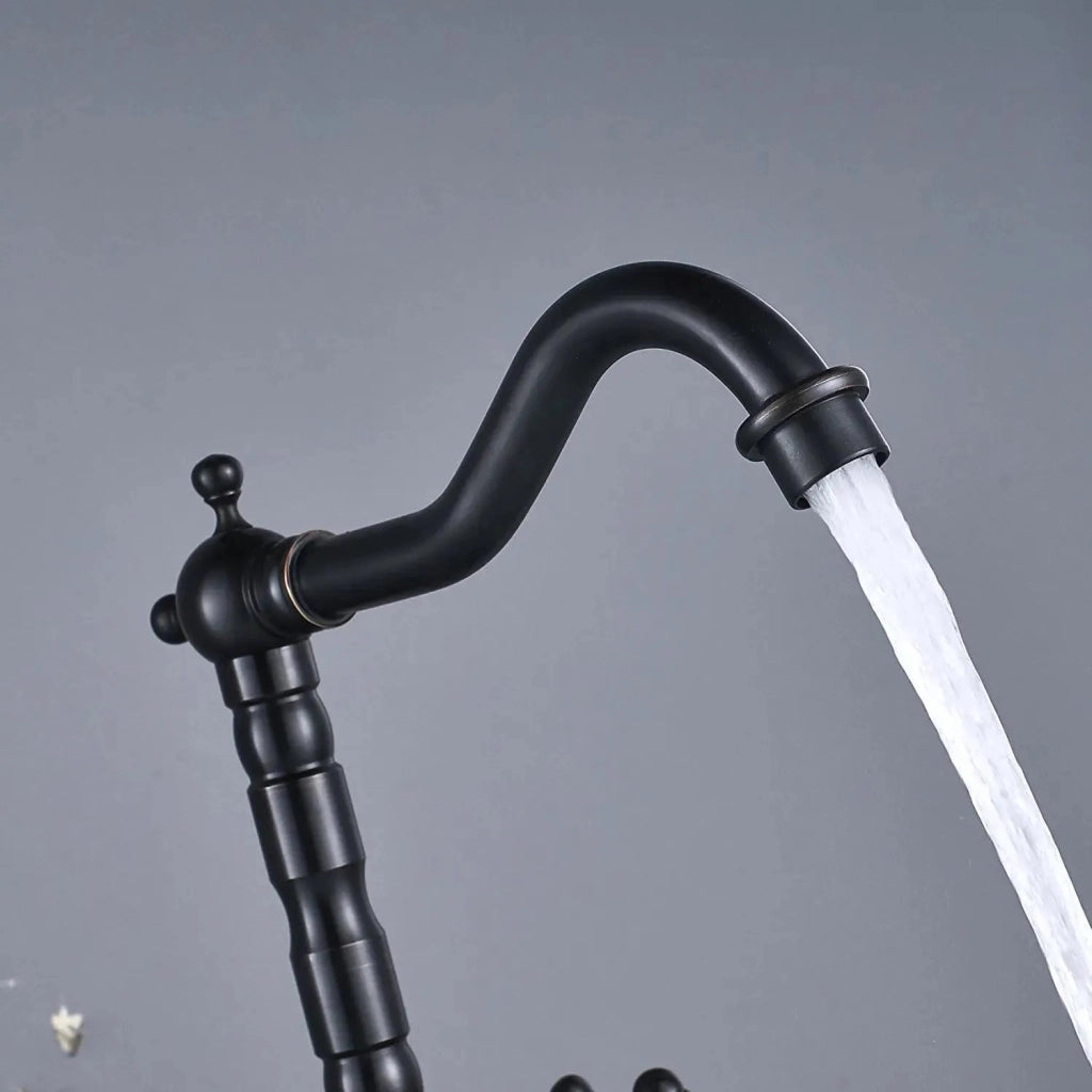 Rubinetto Da Bagno / Da Cucina Rea Rustico Old Black