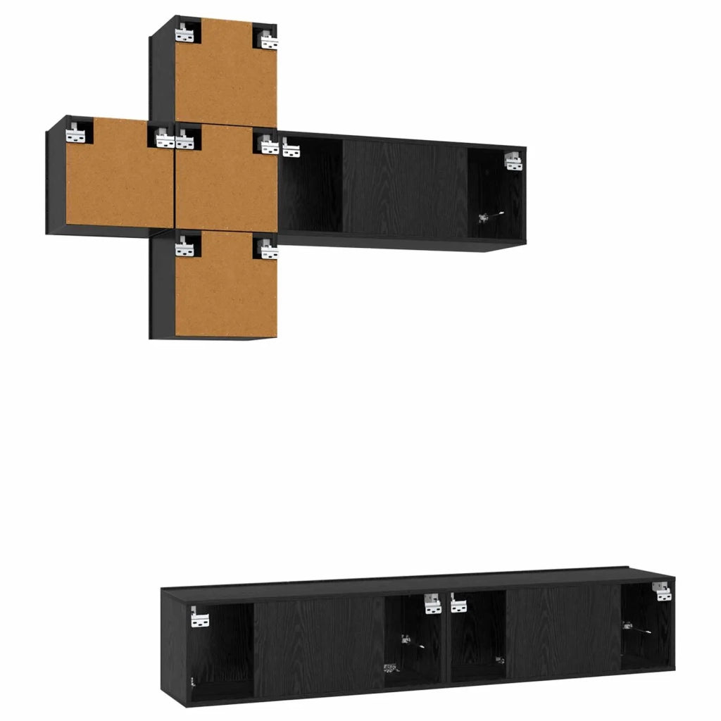 Set mobile TV Montaggio a parete 3 pcs Legno ingegnerizzato 3438599