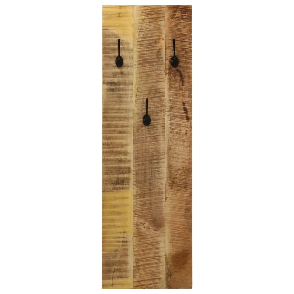 Appendiabiti a Parete 2pz in Legno Massello di Mango 36x110x3cm cod mxl 75356