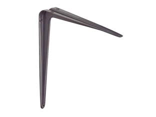 MENSOLA NERVATA- - mm.125x150 colore grigio - 20 pezzi