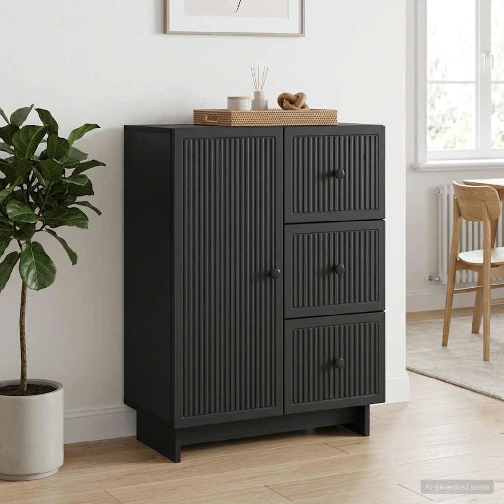 Credenza Nero 66 x 34,5 x 90 cm Legno ingegnerizzato 893936