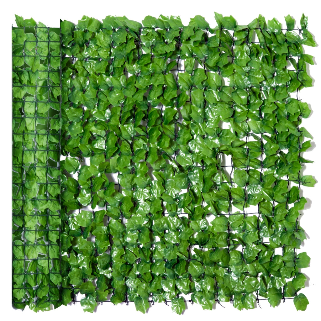 Siepe artificiale frangivista 300 x 100 cm, verde chiaro, per balcone, terrazza e recinzione