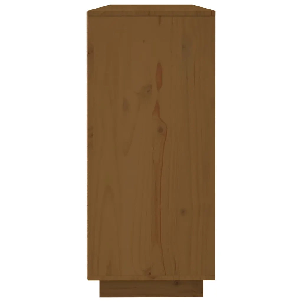 Credenza-Buffet-Armadio da cucina ambra 120x35x80 cm in Legno Massello di Pino 968256