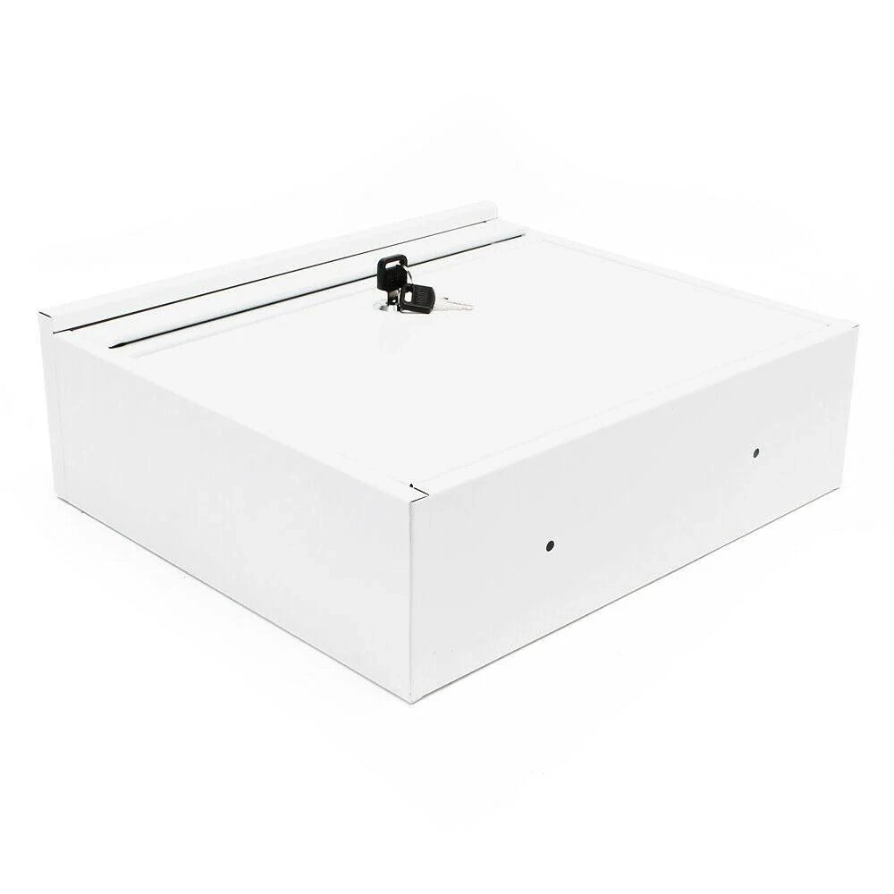 Cassetta postale di design da parete 32 x 36 x 11,5 cm bianca 16_0000060