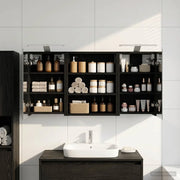 Set di Armadi da Bagno con lo scaffale 3 pcs 100 x 10,5 x 50 cm