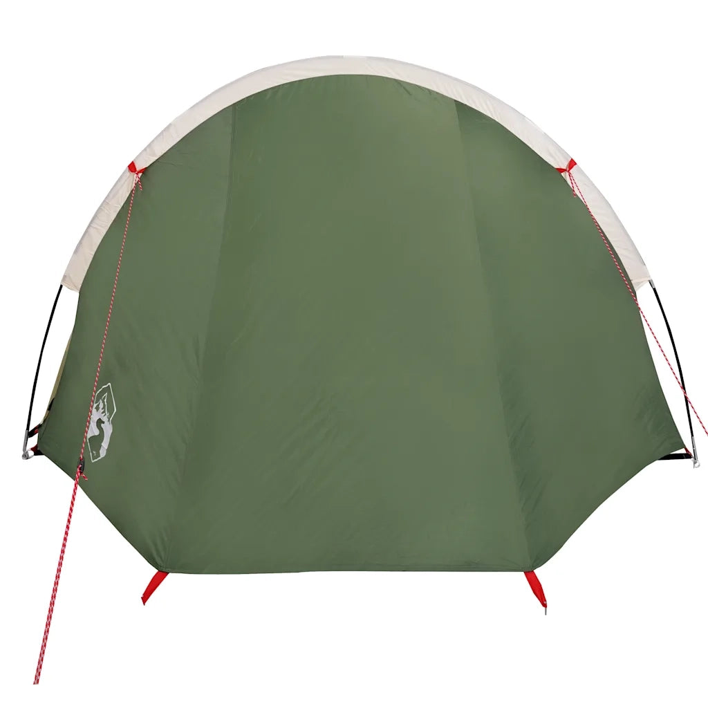 Tenda da Campeggio a Tunnel per 4 Persone Verde Impermeabile 94394
