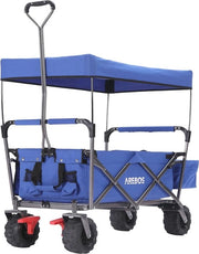 Carrello Opportuno con Copertura - Carrello Manuale con Pneumatici e Ruote Giranti - Capacità di Carico 100 kg