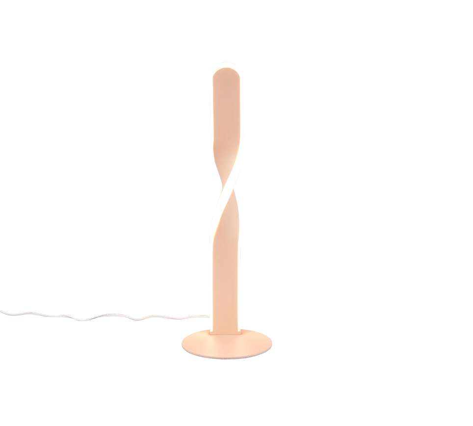 Lampada da tavolo LED, metallo, bianco, H 41 cm, Ginko