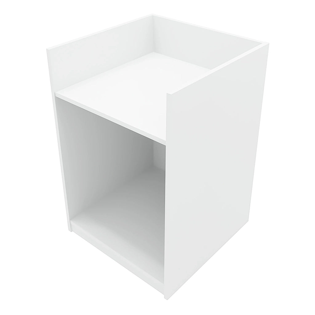 Set Banconi Negozio Bianco Luna LED B1200 CM60 TB60 con Serrature e Vetrina