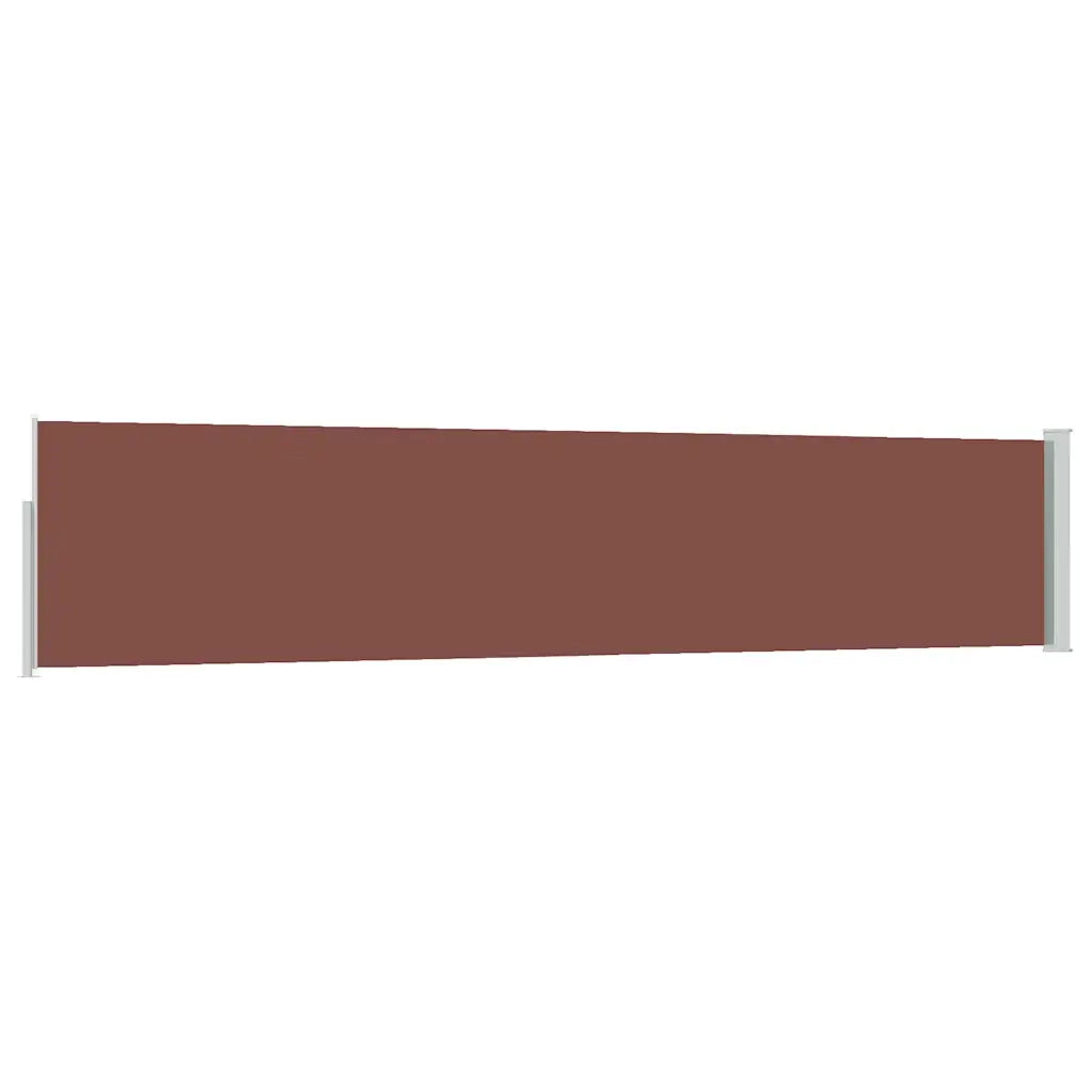 Tenda Laterale Retrattile per Patio 100x514 cm Marrone 48387