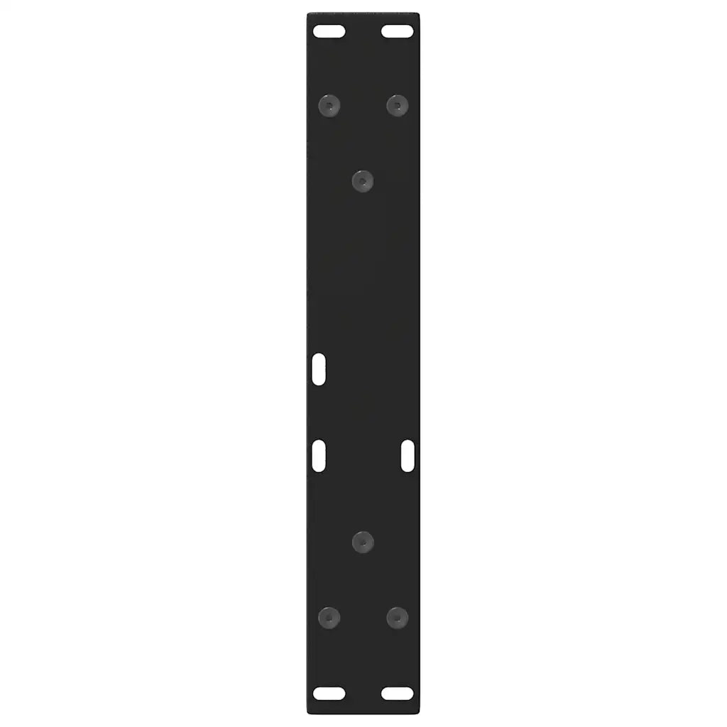 Gambe per Tavolino da Caffè a Forma di V 2 pz Nere 30x(30-31,3) cm Acciaio 4012520