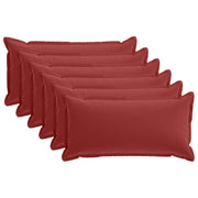 Federa 6 pcs HOUTEN Rosso Vino 40 x 80 cm Poliestere 918320