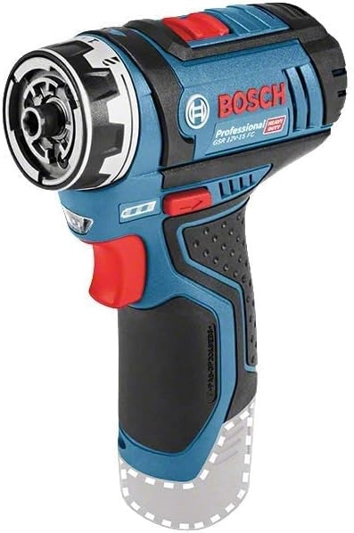 Bosch Professional Gsr 12V-15 Fc Flexiclick System 12V System Trapano-Avvitatore a Batteria, con 1X Accessorio, Mandrino Autoserrante Gfa 12-B, Batteria e Caricabatteria Non Incluse, in L-Boxx