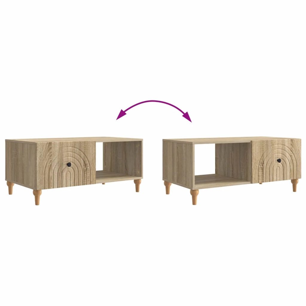 Tavolino da salotto Rovere Sonoma 90 x 50 x 40 cm