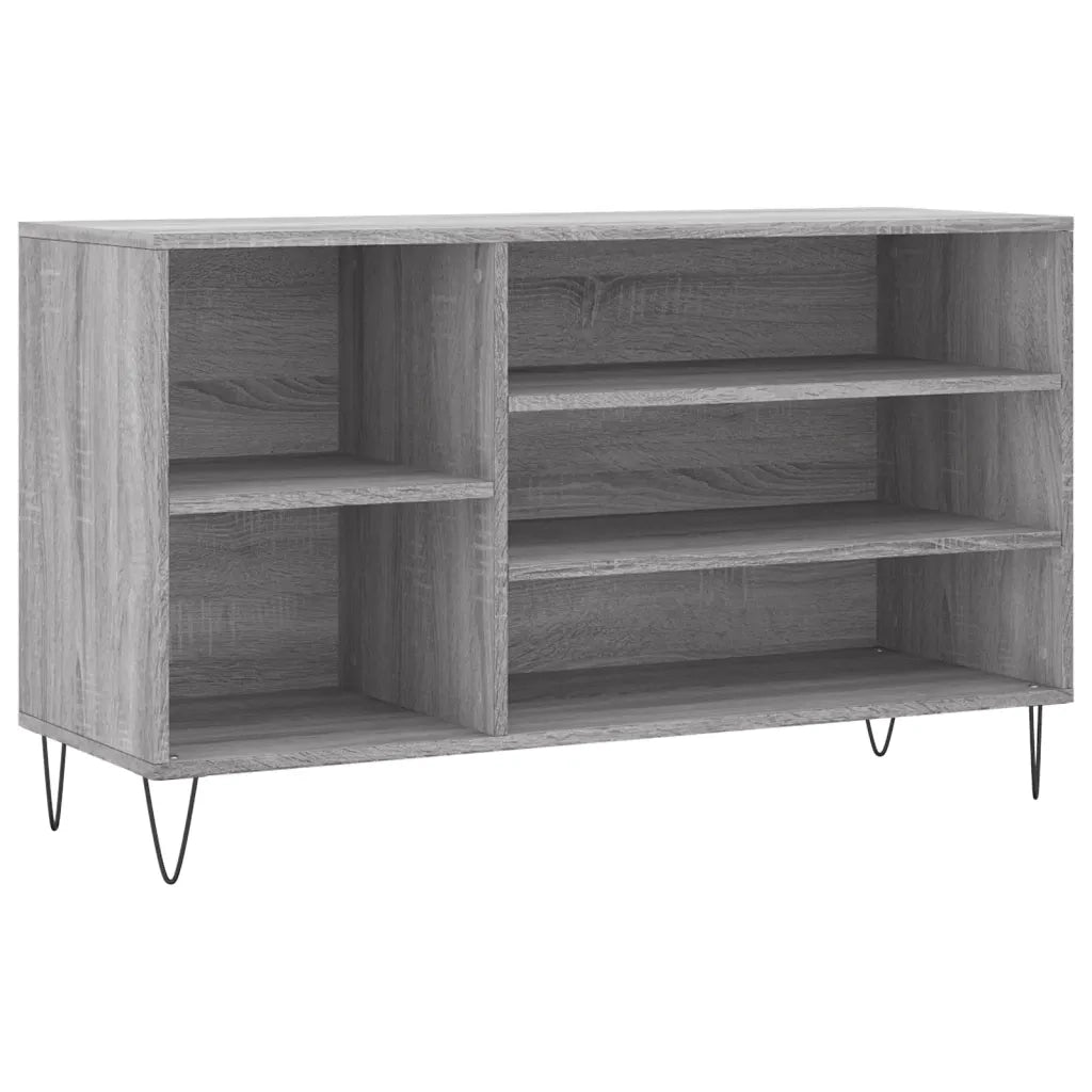 Scarpiera | Mobile per scarpe Grigio Sonoma 102x36x60 cm in Legno Multistrato