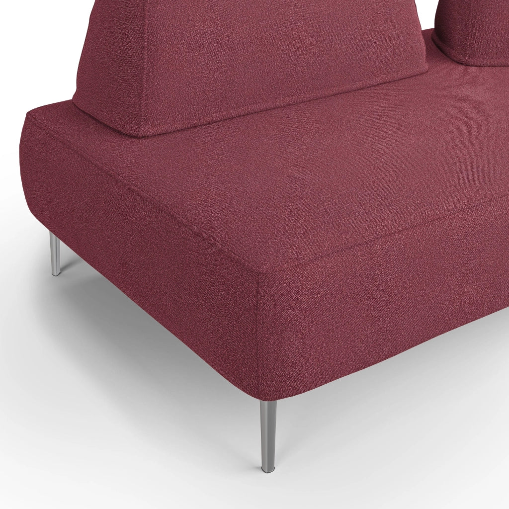 Newton Divano modulare con schienali movibili T07 167 cm rosso