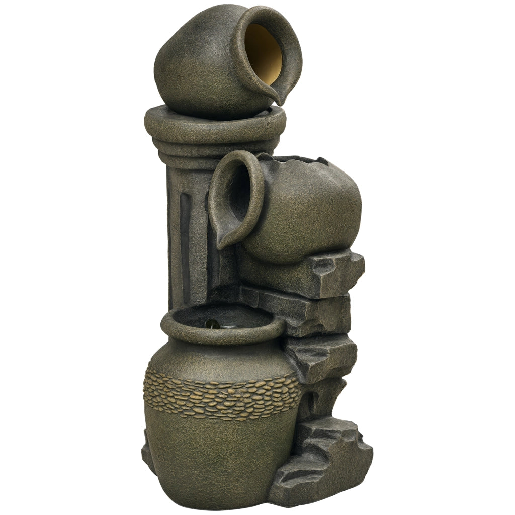Fontana da Giardino ¨C zephmum ¨C Grigio 25x24x60 cm