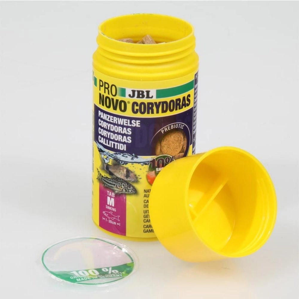 JBL ProNovo Corydoras Tab M 100ml - Compresse di mangime per callittidi da 1 a 20 cm