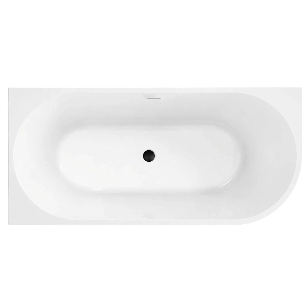Vasca Bagno Sydney Bellanto Sinistra 150cm Copritappo oro spazzolato